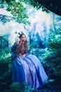 Princess in magic forest Royalty Free Stock Photo