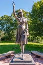 Princess Martha statue in Slotsparken Oslo Royalty Free Stock Photo