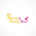 Princess of precious heart tshirt design Royalty Free Stock Photo