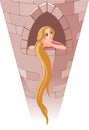 Princess Rapunzel in tower