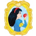 Princess Snow White and the Poisoned Apple Royalty Free Stock Photo