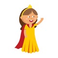 Princesses vector set cute collection of beautiful characters