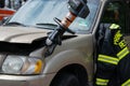 A demonstration of the jaws of life rescue apparatus