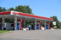 Exxon gas station in Princeton, NJ, USA