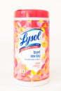 Image of a Lysol wipe canister. Royalty Free Stock Photo