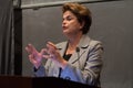 Princeton, NJ, USA - April 13, 2017 - Former Brazilian President Dilma Rousseff