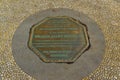 PRINCETON, NJ USA - NOVENBER 12, 2019: copper information plate William Allen Butler, Princeton NJ USA