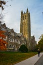 PRINCETON, NJ USA - NOVENBER 12, 2019: eneral view of Holder Hall building, exterior facade, Princeton University, Princeton, New