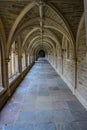 PRINCETON, USA - NOVEMBER 12, 2019: Holder Hall, General view of the Holder Hall building, arches and architectural elements. Royalty Free Stock Photo