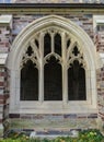 PRINCETON, USA - NOVENBER 12, 2019: Holder Hall, window and architecture element. Princeton University, Princeton, New Jersey