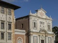 Principal facade of the Church of Santo Stefano Knights in Piazza dei Cavalieri, Pisa Royalty Free Stock Photo