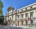 Principal facade of the Spanish Senate. Madrid, Spain