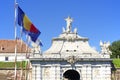 Detail of the main gate of the medieval fortress of Alba Iulia. Royalty Free Stock Photo