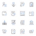 Principle line icons collection. Integrity, Ethics, Morals, Hsty, Values, Truthfulness, Accountability vector and linear