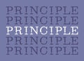 Principle repeat word poster