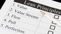 The Principles of Lean Thinking Royalty Free Stock Photo