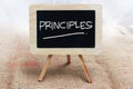 Principles, Motivational Words Quotes Concept Royalty Free Stock Photo