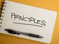 Principles, Motivational Words Quotes Concept Royalty Free Stock Photo