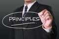 Principles, Motivational Words Quotes Concept Royalty Free Stock Photo