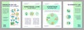 Principles of regenerative farming green gradient brochure template