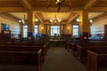 A Courtroom in the Crook County Courthouse, Prineville, Oregon, USA Royalty Free Stock Photo