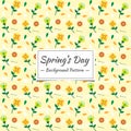 Pring Seamless pattern flowers