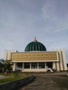 Pringsewu Islamic center stands majestically with its Asmaul Husna ornaments