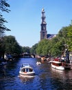 Prinsengracht, Amsterdam. Royalty Free Stock Photo