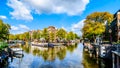 Prinsengracht canal in Amsterdam in Holland