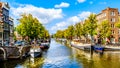 Prinsengracht canal in Amsterdam in Holland