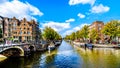 Prinsengracht canal in Amsterdam in Holland