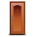 Minimalist home wooden door