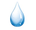 Blue water droplets illustration for design Royalty Free Stock Photo