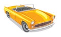 Classic Yellow Car illustration design