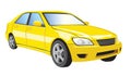 Classic Yellow Car illustration design