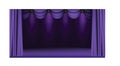 Purple curtain stage