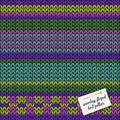 Colorful knitted striped seamless background pattern. Royalty Free Stock Photo