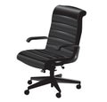 Black office chair comfortable object design vector