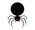 Spider red eyes silhouette design Royalty Free Stock Photo