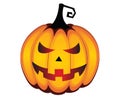 Pumpkin Halloween red eyes Illustration Royalty Free Stock Photo