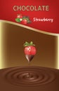 Strawberry chocolate package design