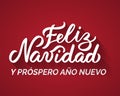 Merry Christmas and a Happy New Year from Spanish. Royalty Free Stock Photo