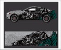 Car And Vehicle abstract racing graphic kit background for wrap and vinyl sticker Royalty Free Stock Photo