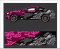 Car And Vehicle abstract racing graphic kit background for wrap and vinyl sticker Royalty Free Stock Photo