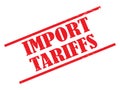 Import tariffs illustration