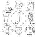 Vector cute kids alphabet. Royalty Free Stock Photo