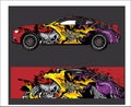 Car And Vehicle abstract racing graphic kit background for wrap and vinyl sticker