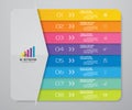 8 steps arrow infographics chart design element. For data presentation. Royalty Free Stock Photo