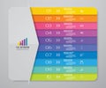 10 steps arrow infographics chart design element. For data presentation. Royalty Free Stock Photo