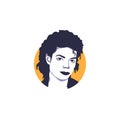 Michael Jackson face vector illustration isolated